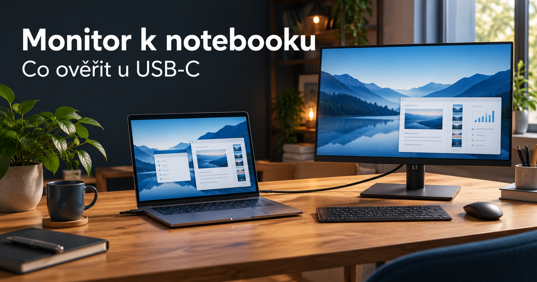 Monitor k notebooku přes USB-C: co ověřit před nákupem